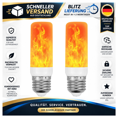 Flammen glühbirne e27 led - flammen,