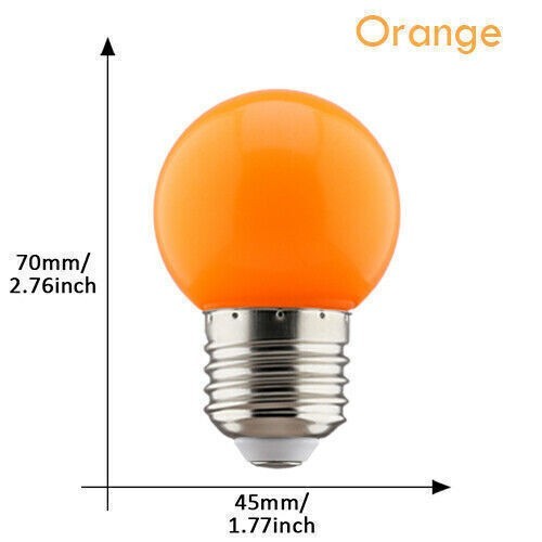 20x set farbige led e27 - led, 3w