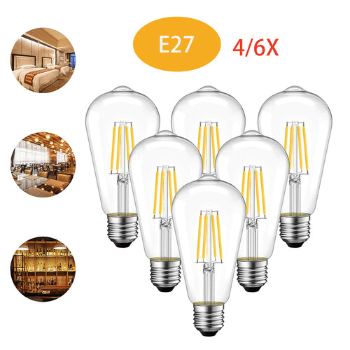 E27 led filament - 4/6x,