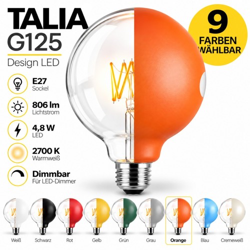 Talia g125 design led e27 - g125,
