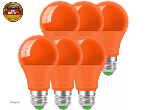 Led glühbirne e27 orange - orange, 9w