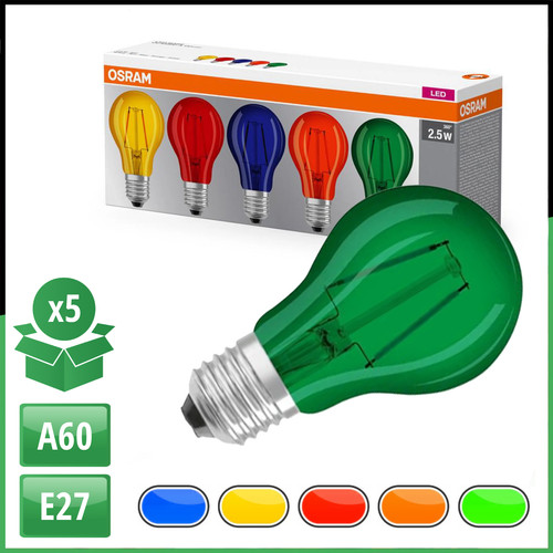 Osram e27 a60 farbige - osram,