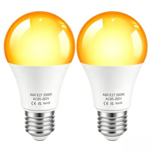 Led glühbirne e27 - glühbirne, orange